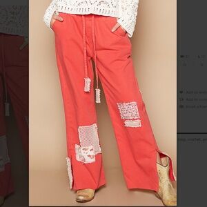 ☀️POL “ Baxter 2 “ POL Jean Drawstring Patchwork Jean Pant SR43A